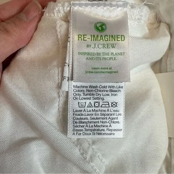 NWT J. Crew White Slim Boyfriend Jeans - Women's 32 - Picture 8 of 10